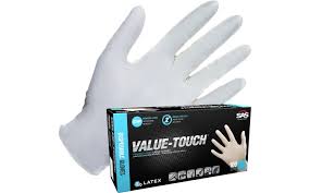 SAS Value-Touch Latex Disposable Gloves – Box/100 Pairs