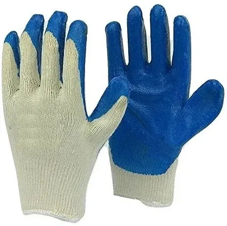 Cotton Glove w/Blue Coated